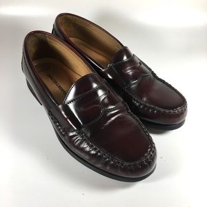Johnston & Murphy Brown Round Toe Slip On Loafer